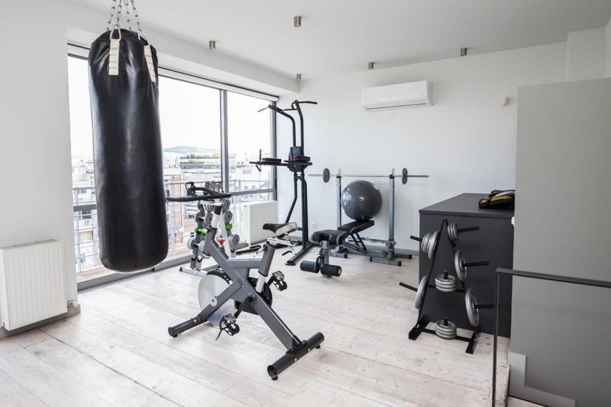 Ferienwohnung Penthouse With 360 View Of Athens And Private Gym Exterior foto
