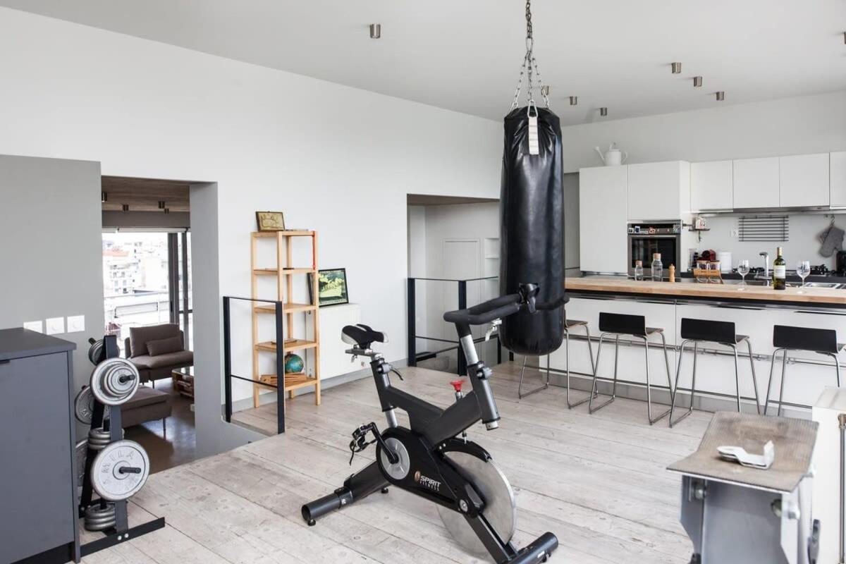 Ferienwohnung Penthouse With 360 View Of Athens And Private Gym Exterior foto