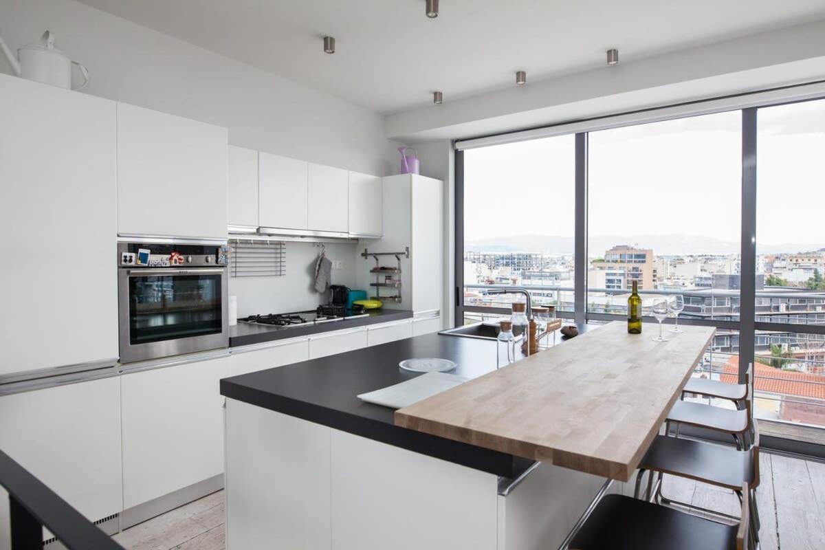 Ferienwohnung Penthouse With 360 View Of Athens And Private Gym Exterior foto