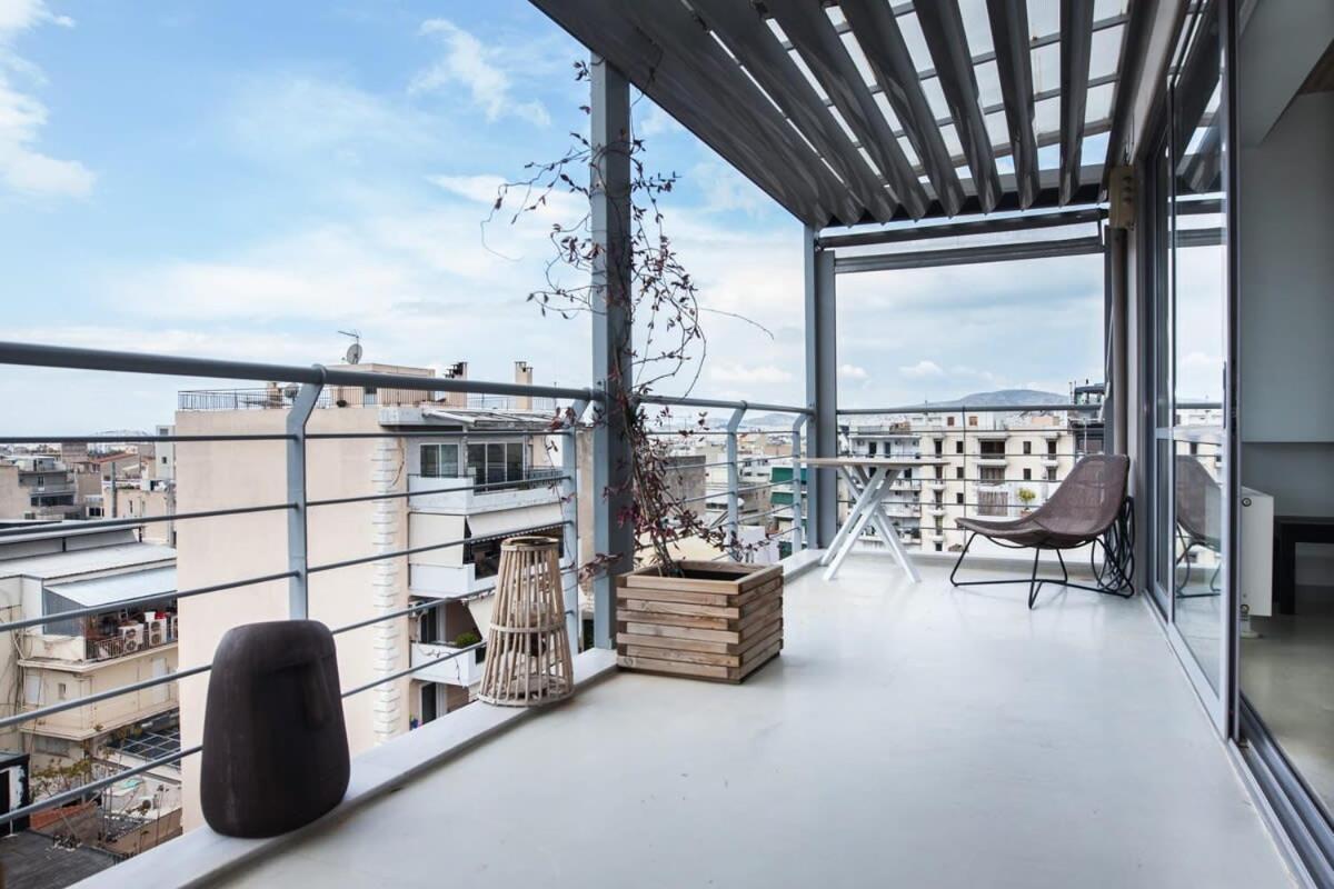 Ferienwohnung Penthouse With 360 View Of Athens And Private Gym Exterior foto