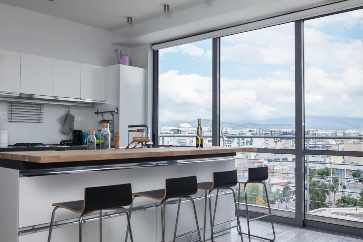 Ferienwohnung Penthouse With 360 View Of Athens And Private Gym Exterior foto