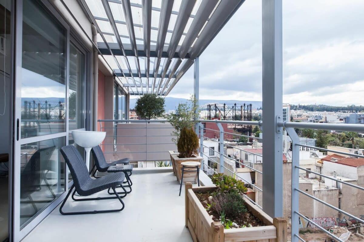 Ferienwohnung Penthouse With 360 View Of Athens And Private Gym Exterior foto