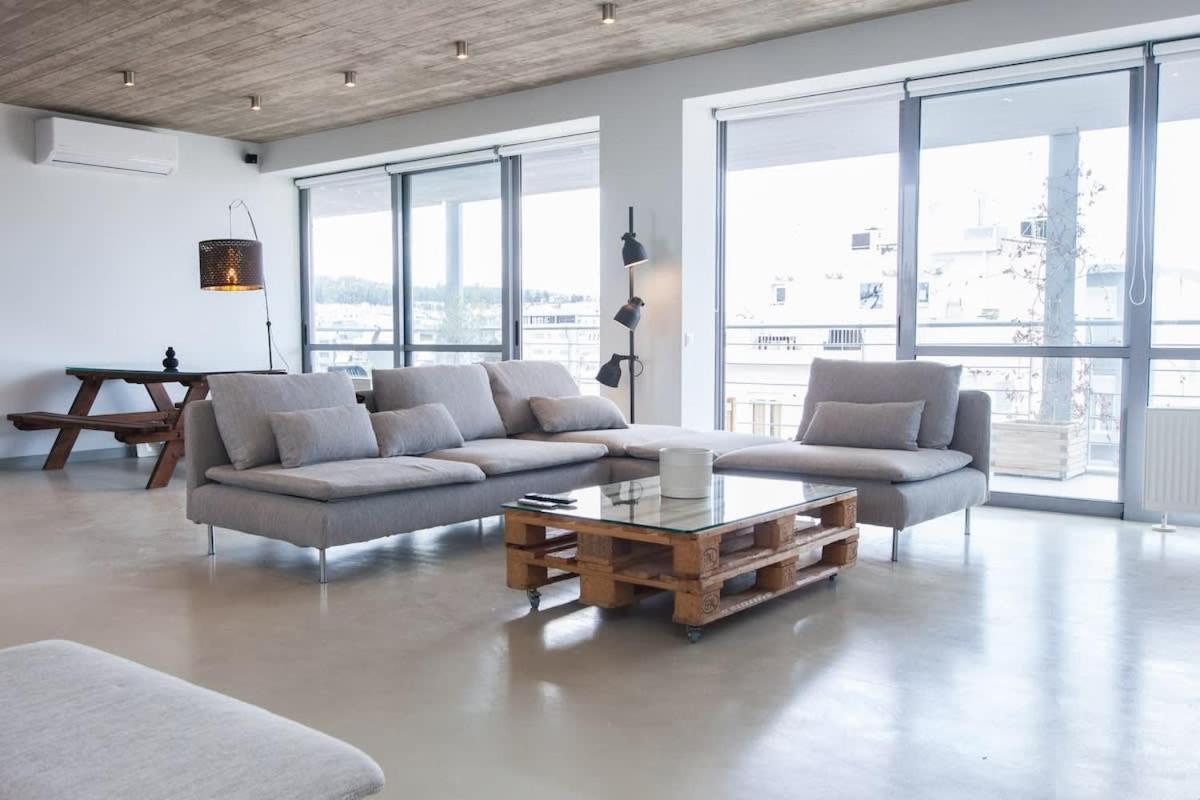 Ferienwohnung Penthouse With 360 View Of Athens And Private Gym Exterior foto